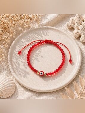 ♥️ Handmade Red Evil Eye Bracelet